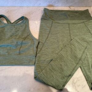 JoyLab Celery Green Heather Activewear Top and Pants